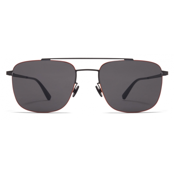 Mykita - Yuuto - Lessrim - Nero Arancione Grigio Scuro - Metal Collection - Occhiali da Sole - Mykita Eyewear