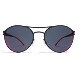 Mykita - Sparrow - Mykita First - Nero Lampo Scarlatto - Metal Collection - Occhiali da Sole - Mykita Eyewear