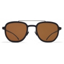 Mykita - Alder - Mykita Mylon - Black Amber Brown - Metal Collection - Sunglasses - Mykita Eyewear