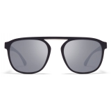 Mykita - Pabu - Mykita Mylon - Black Shiny Silver - Mylon Collection - Sunglasses - Mykita Eyewear