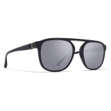 Mykita - Pabu - Mykita Mylon - Black Shiny Silver - Mylon Collection - Sunglasses - Mykita Eyewear