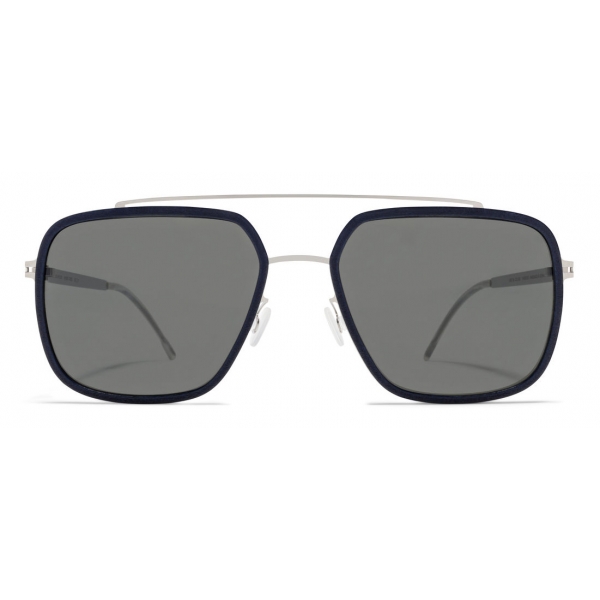 Mykita - Reed - Mykita Mylon - Navy Blue Silver Black - Metal Collection - Sunglasses - Mykita Eyewear