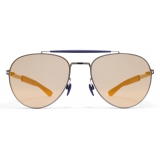 Mykita - Sloe - Mykita Mylon - Graphite Navy Blue Pearly Gold - Metal Collection - Sunglasses - Mykita Eyewear