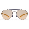 Mykita - Sloe - Mykita Mylon - Grafite Blu Navy Oro Perla - Metal Collection - Occhiali da Sole - Mykita Eyewear