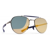 Mykita - Sloe - Mykita Mylon - Graphite Navy Blue Pearly Gold - Metal Collection - Sunglasses - Mykita Eyewear