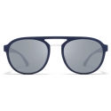 Mykita - Sting - Mykita Mylon - Blu Navy Argento - Mylon Collection - Occhiali da Sole - Mykita Eyewear