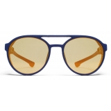 Mykita - Targa - Mykita Mylon - Blu Navy Oro Perla - Mylon Collection - Occhiali da Sole - Mykita Eyewear