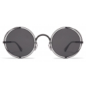 Mykita - MMCRAFT001 - Mykita & Maison Margiela - Black Dark Grey - Metal Collection - Sunglasses - Mykita Eyewear