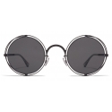 Mykita - MMCRAFT001 - Mykita & Maison Margiela - Nero Grigio Scuro - Metal Collection - Occhiali da Sole - Mykita Eyewear