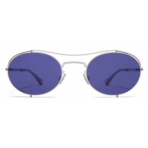 Mykita - MMCRAFT002 - Mykita & Maison Margiela - Argento Grafite Indaco - Metal Collection - Occhiali da Sole - Mykita Eyewear