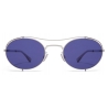 Mykita - MMCRAFT002 - Mykita & Maison Margiela - Argento Grafite Indaco - Metal Collection - Occhiali da Sole - Mykita Eyewear