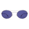 Mykita - MMCRAFT002 - Mykita & Maison Margiela - Silver Graphite Indigo - Metal Collection - Sunglasses - Mykita Eyewear