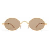 Mykita - MMCRAFT005 - Mykita & Maison Margiela - Gold Brown - Metal  Collection - Sunglasses - Mykita Eyewear - Avvenice