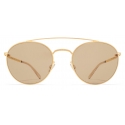 Mykita - MMCRAFT007 - Mykita & Maison Margiela - Gold Brown - Metal Collection - Sunglasses - Mykita Eyewear