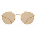 Mykita - MMCRAFT007 - Mykita & Maison Margiela - Oro Marrone - Metal Collection - Occhiali da Sole - Mykita Eyewear