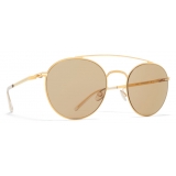 Mykita - MMCRAFT007 - Mykita & Maison Margiela - Oro Marrone - Metal Collection - Occhiali da Sole - Mykita Eyewear