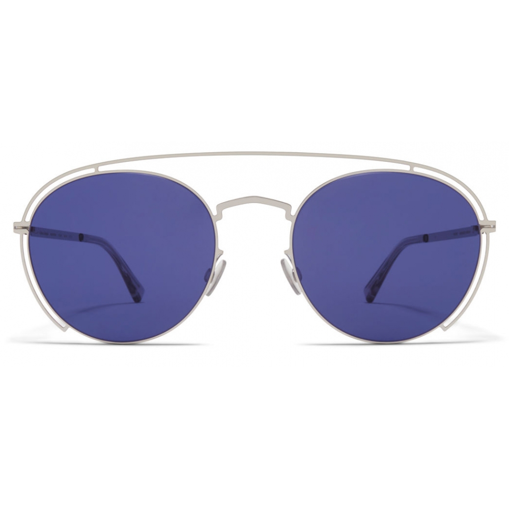 Mykita - MMCRAFT009 - Mykita & Maison Margiela - Silver Indigo - Metal  Collection - Sunglasses - Mykita Eyewear