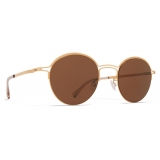 Mykita - MMCRAFT014 - Mykita & Maison Margiela - Glossy Gold Brown - Metal Collection - Sunglasses - Mykita Eyewear