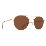 Mykita - MMCRAFT015 - Mykita & Maison Margiela - Glossy Gold Brown - Metal Collection - Sunglasses - Mykita Eyewear