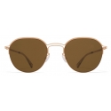 Mykita - MMCRAFT016 - Mykita & Maison Margiela - Champagne Gold Brown - Metal Collection - Sunglasses - Mykita Eyewear