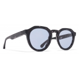 Mykita - MMRAW007 - Mykita & Maison Margiela - Black Havana Sky Blue - Acetate Collection - Sunglasses - Mykita Eyewear