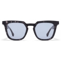 Mykita - MMRAW008 - Mykita & Maison Margiela - Black Havana Sky Blue - Acetate Collection - Sunglasses - Mykita Eyewear