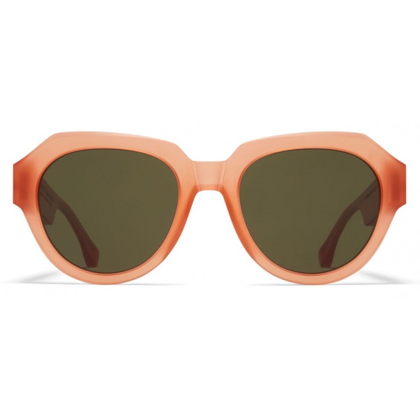 Mykita - MMRAW014 - Mykita & Maison Margiela - Misty Peach Green - Acetate Collection - Sunglasses - Mykita Eyewear