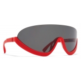 Mykita - Blaze - Mykita & Bernhard Willhelm - Red Dark Grey - Mylon Collection - Sunglasses - Mykita Eyewear