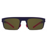 Mykita - New - Mykita & Bernhard Willhelm - Mulberry Fuchia Green - Metal Collection - Sunglasses - Mykita Eyewear