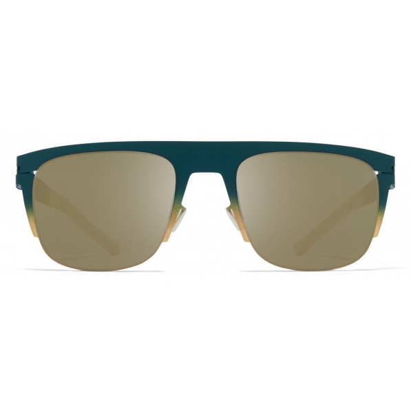 Mykita - Total - Mykita & Bernhard Willhelm - Emerald Gold White Fir - Metal Collection - Sunglasses - Mykita Eyewear