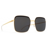 Mykita - Dalia - Decades - Gold Black Dark Grey - Metal Collection - Sunglasses - Mykita Eyewear