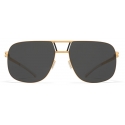 Mykita - Al - NO1 - Gold Dark Grey - Metal Collection - Sunglasses - Mykita Eyewear