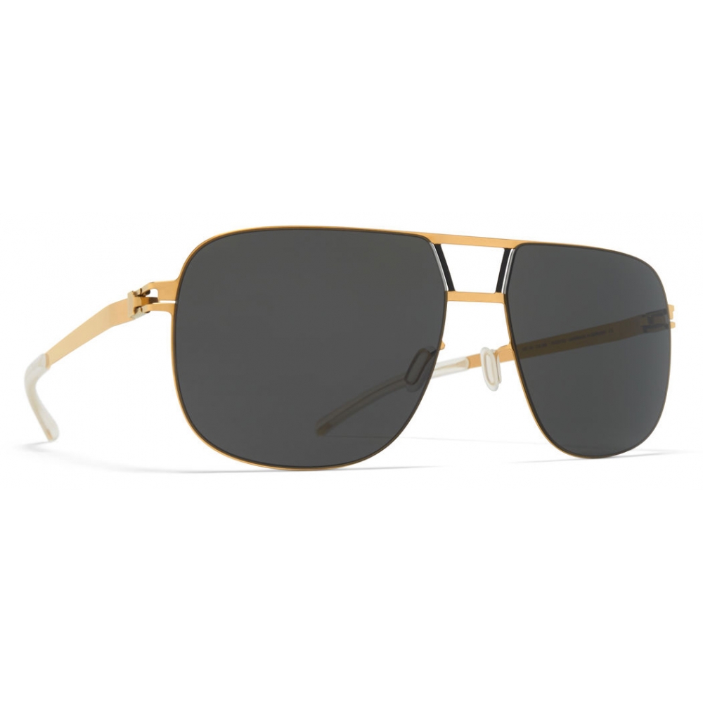 Mykita - Al - NO1 - Gold Dark Grey - Metal Collection - Sunglasses ...