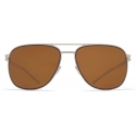 Mykita - Caleb - NO1 - Silver Amber Brown - Metal Collection - Sunglasses - Mykita Eyewear