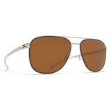 Mykita - Caleb - NO1 - Silver Amber Brown - Metal Collection - Sunglasses - Mykita Eyewear