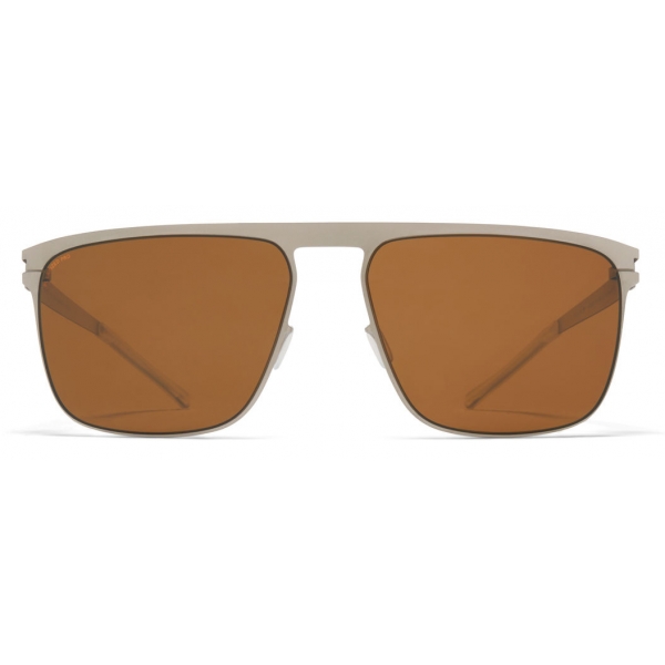 Mykita - Hampton - NO1 - Silver Amber Brown - Metal Collection - Sunglasses - Mykita Eyewear