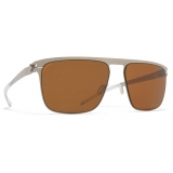 Mykita - Hampton - NO1 - Silver Amber Brown - Metal Collection - Sunglasses - Mykita Eyewear