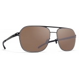 Mykita - Ian - NO1 - Black Brown - Metal Collection - Sunglasses - Mykita Eyewear