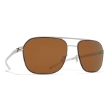 Mykita - Ian - NO1 - Silver Amber Brown - Metal Collection - Sunglasses - Mykita Eyewear