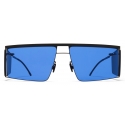 Mykita - HL001 - Mykita & Helmut Lang - Black Dark Grey Blue - Metal Collection - Sunglasses - Mykita Eyewear