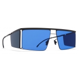 Mykita - HL001 - Mykita & Helmut Lang - Black Dark Grey Blue - Metal Collection - Sunglasses - Mykita Eyewear