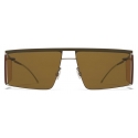 Mykita - HL001 - Mykita & Helmut Lang - Green Yellow Brown - Metal Collection - Sunglasses - Mykita Eyewear