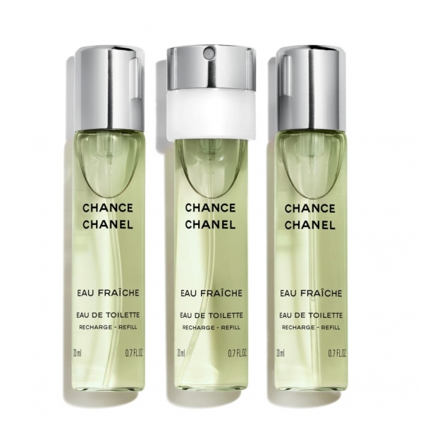 Chanel - CHANCE EAU FRAÎCHE - Eau De Toilette Twist And Spray Recharge - Luxury Fragrances - 3x20 ml