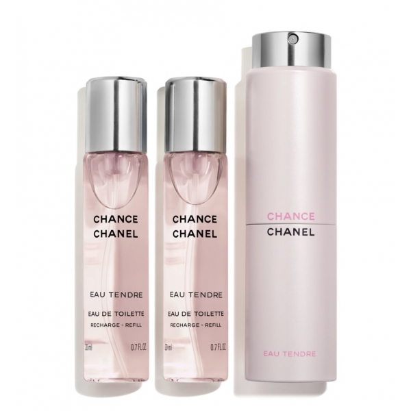 Chanel - CHANCE EAU TENDRE - Eau De Toilette Twist And Spray - Luxury Fragrances - 3x20 ml