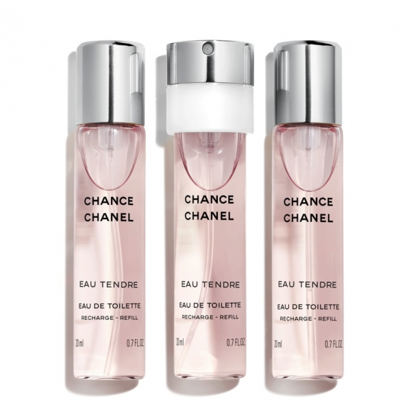 Chanel - CHANCE EAU TENDRE - Eau De Toilette Twist And Spray Recharge - Luxury Fragrances - 3x20 ml
