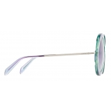 Emilio Pucci - Round-Frame Sunglasses - Blue - Sunglasses - Emilio Pucci Eyewear
