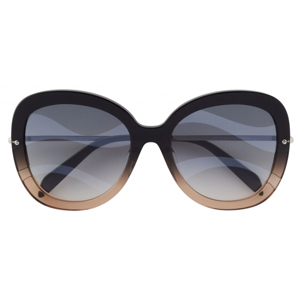 Emilio Pucci - Butterfly Frame Wave-Effect Sunglasses - Black ...