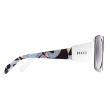 Emilio Pucci - Square Frame Alex Print Sunglasses - Black - Sunglasses - Emilio Pucci Eyewear