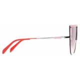 Emilio Pucci - Pink Frameless Shield Aviator Sunglasses - Pink - Sunglasses - Emilio Pucci Eyewear