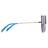 Emilio Pucci - Blue Frameless Shield Aviator Sunglasses - Blue - Sunglasses - Emilio Pucci Eyewear